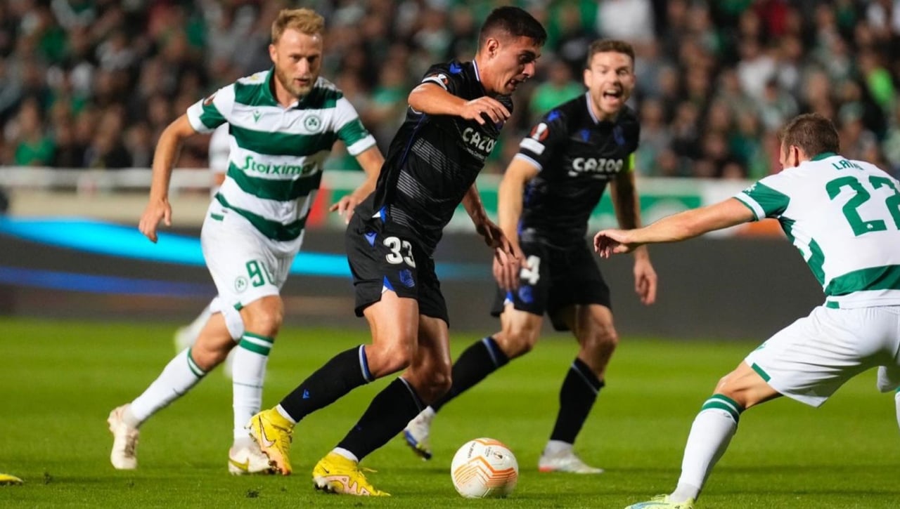 Omonia 0-2 Real Sociedad: Mantiene la trayectoria inmaculada