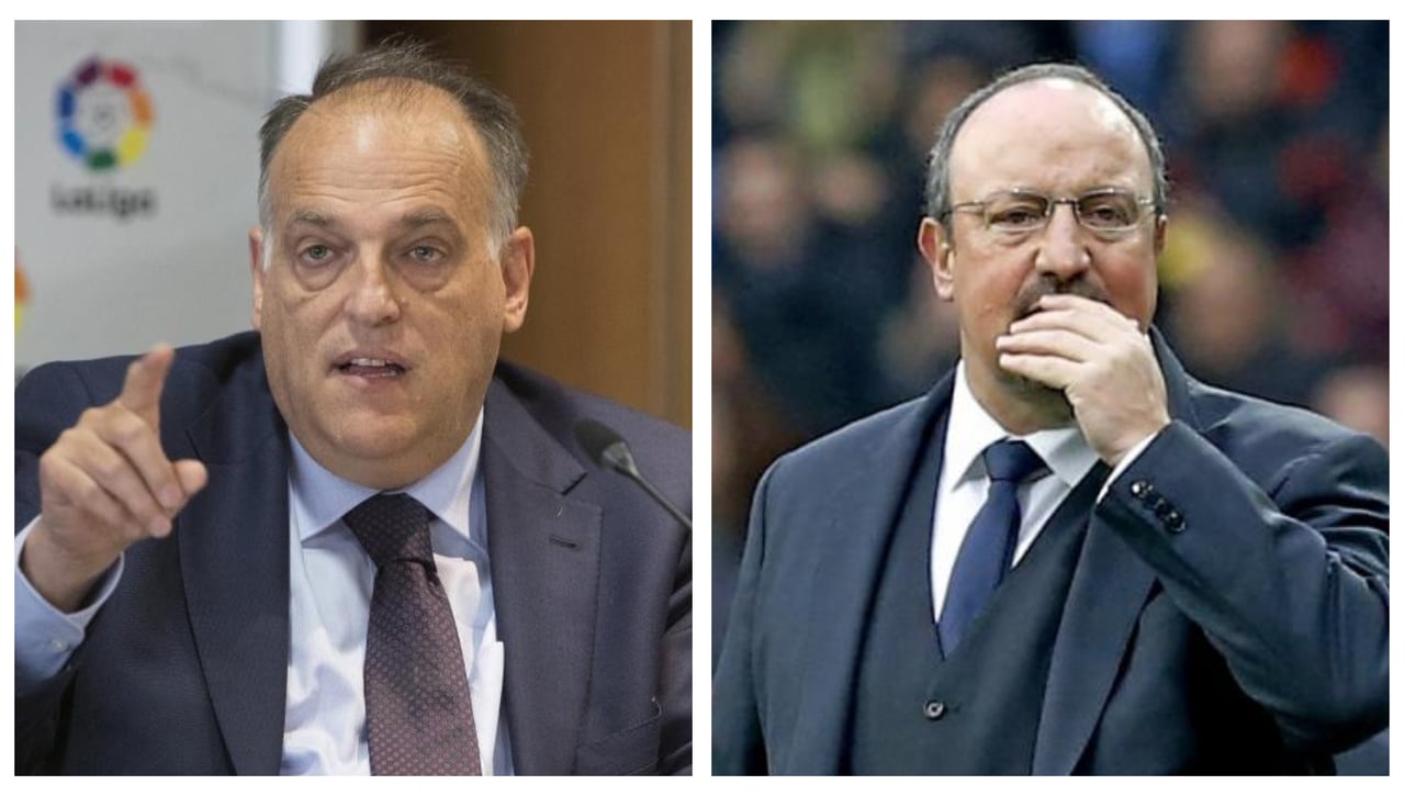Tebas no se corta y atiza a Benítez: "Si quiere más inversión..."