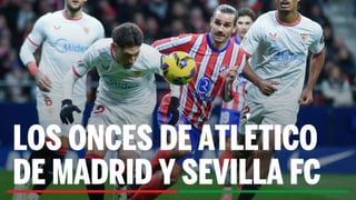 Alineaciones Atlético - Sevilla: Alineación confirmada de Atlético de Madrid y Sevilla FC en la jornada 11ª de LaLiga EA Sports