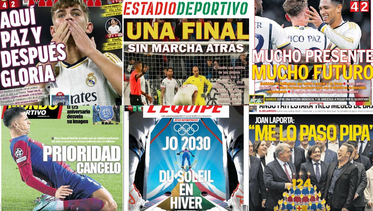 Victoria del Real Madrid, adiós a la Champions League del Sevilla y Juegos Olímpicos... así vienen las portadas de hoy