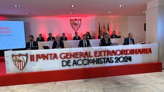 Junta de accionistas del Sevilla FC en directo | Del Nido Carrasco, Del Nido Benavente, Pepe Castro y el préstamo, protagonistas
