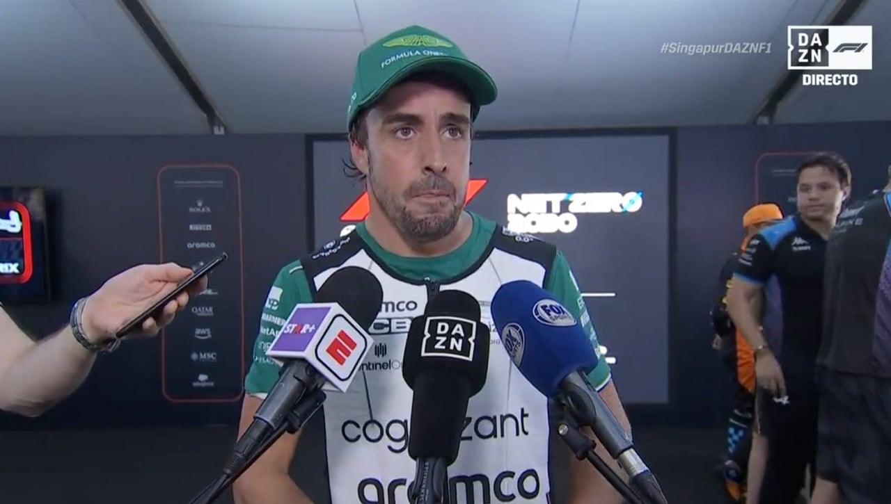 Los lamentos de Fernando Alonso tras la clasificación del GP de Singapur de F1