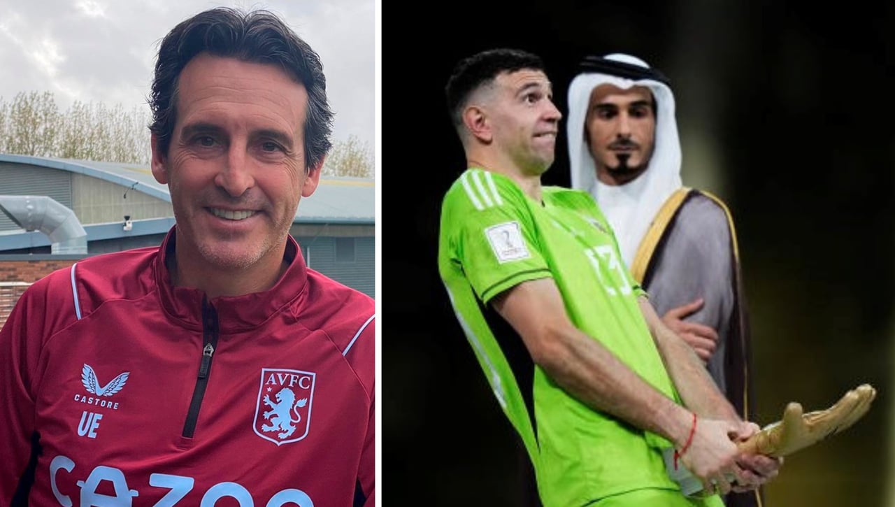 Emery reprende a Dibu Martínez mientras sueña con Bono