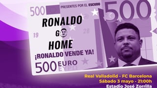 Billetes de 500 euros para Ronaldo Nazário