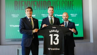 Adrián revela el título que el Betis puede ganar y rechaza la etiqueta de tercer portero   