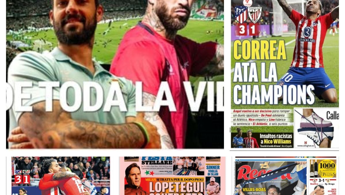 El Gran Derbi, Nadal volviendo a ser Nadal, el Atlético y la Champions, otro final del Barça...las portadas del domingo 28 de abril