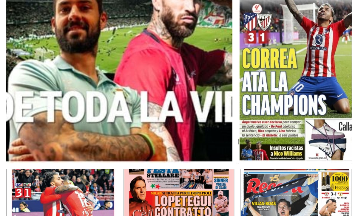 El Gran Derbi, Nadal volviendo a ser Nadal, el Atlético y la Champions, otro final del Barça...las portadas del domingo 28 de abril