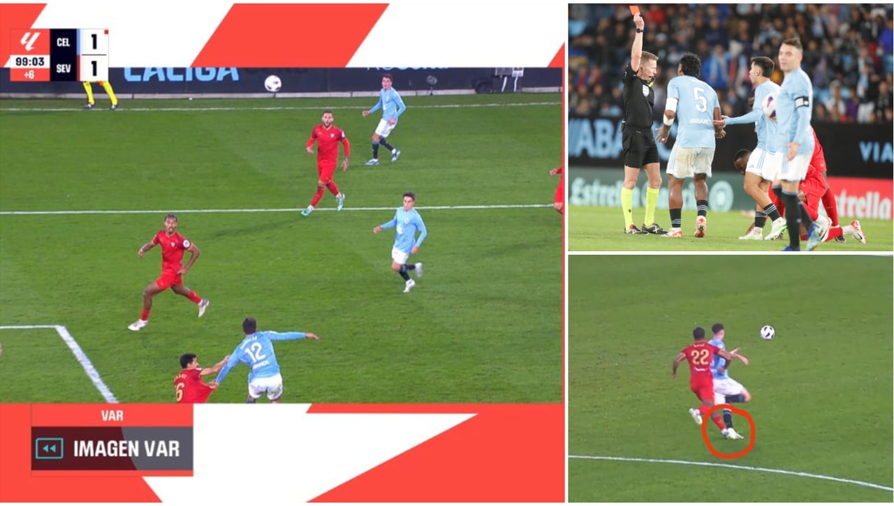 La indignación del Celta por el arbitraje ante el Sevilla sigue creciendo más allá del penalti