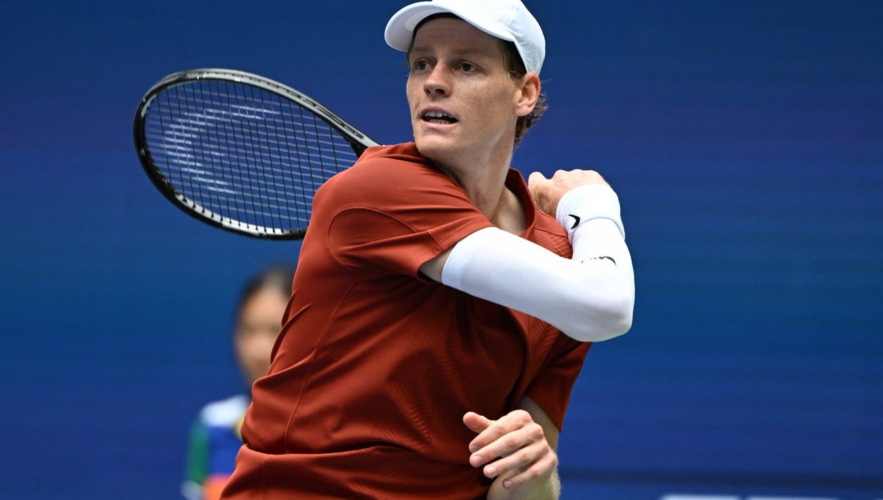Sinner da el susto en el US Open