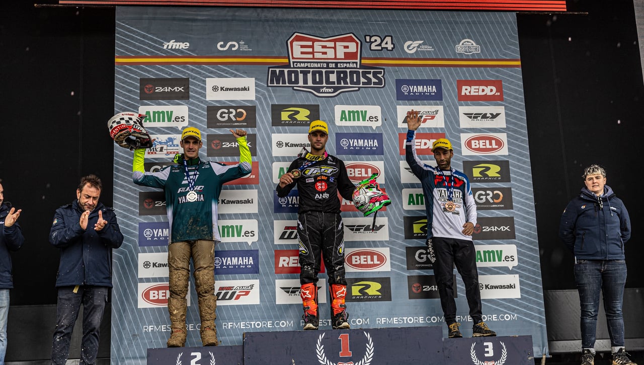 Yamaha Castro y Carlos Campano, bronce en el Nacional de Motocross 2024