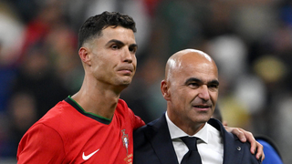 Roberto Martínez, entregado a Cristiano Ronaldo