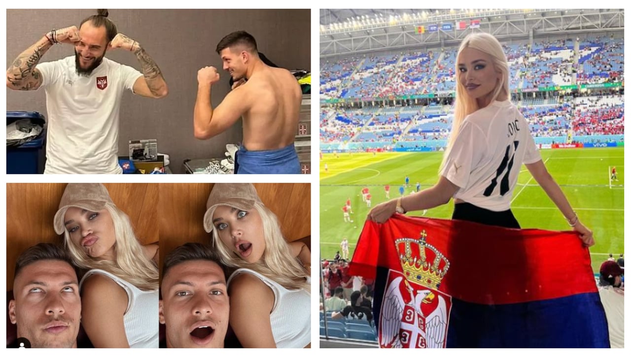 La foto de Gudelj y Jovic 'peleándose' tras convertirse en protagonistas involuntarios de un lío de cuernos 