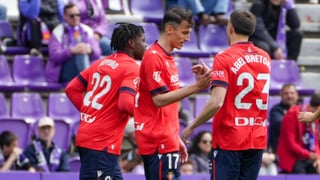 Valladolid 2-3 Osasuna: Budimir se señala 