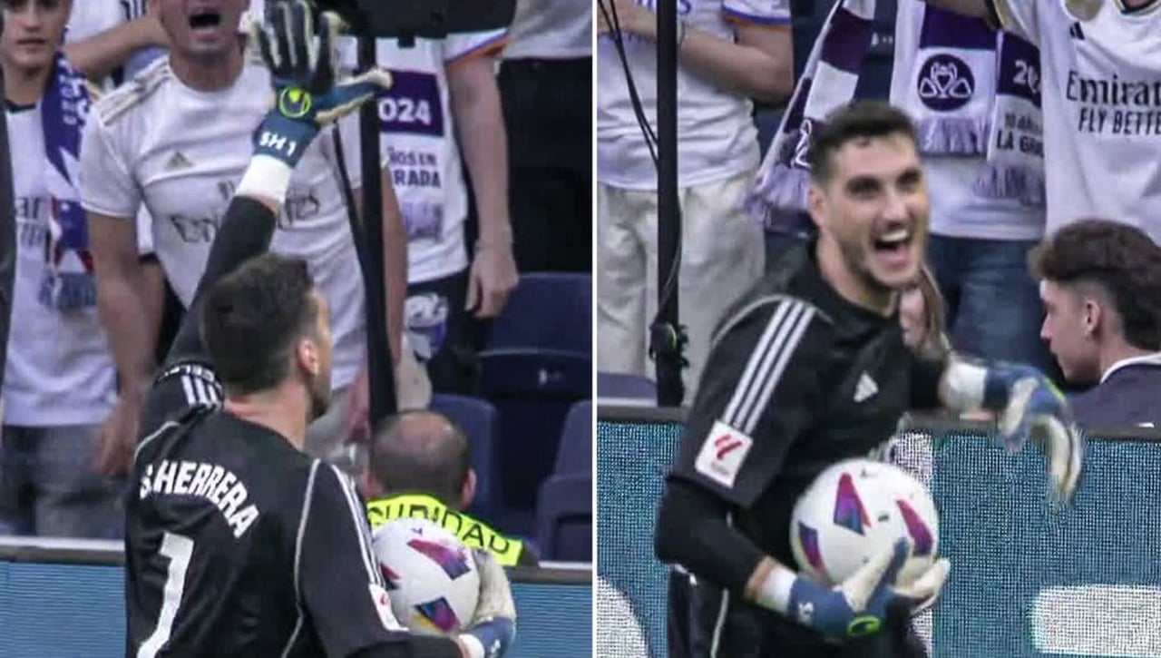 Sergio Herrera se gana la mofa del Santiago Bernabéu y acaba pidiendo perdón