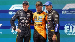 Carlos Sainz promete fiesta en Las Vegas, Norris a lo suyo
