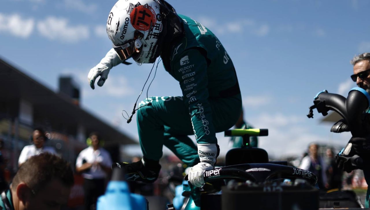 Fernando Alonso es 'descubierto' por Norris en pleno GP de Qatar