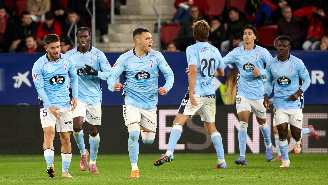 Osasuna 2-3 Celta de Vigo: Budimir falló, Aspas asistió y Giráldez respiró