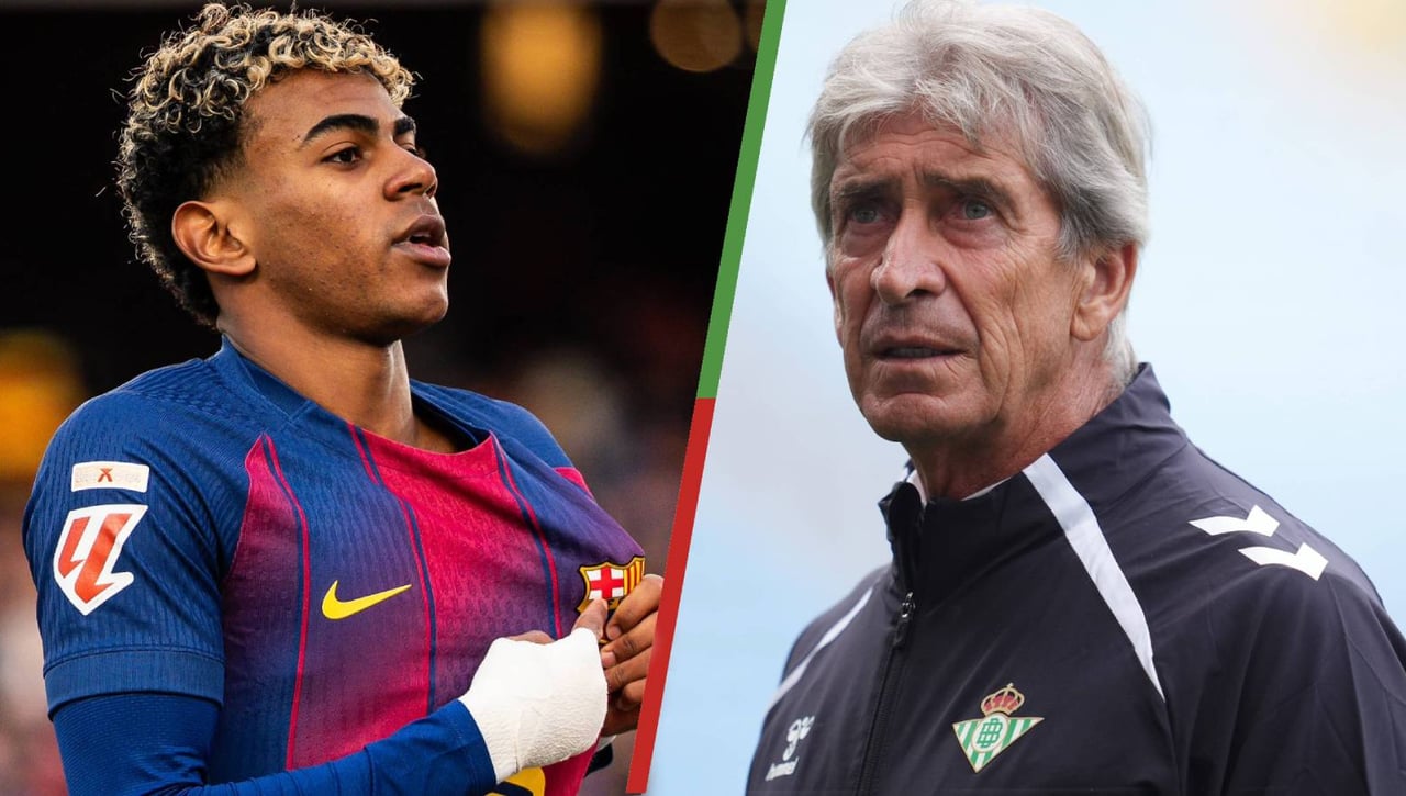 Pellegrini avisa del error imperdonable en el Betis - Barça y juzga a Lamine Yamal: "La comparación es negativa"