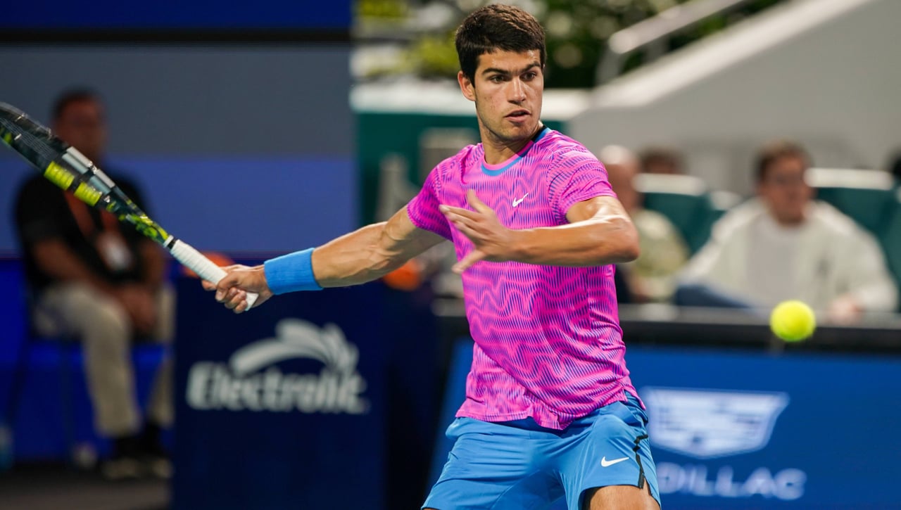 Alcaraz - Musetti: horario, canal y dónde ver hoy en TV los octavos de final del Master 1000 de Miami