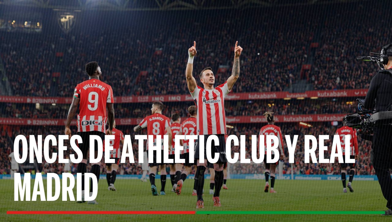 Alineaciones Athletic Club - Real Madrid: Alineación confirmada de Athletic Club y Real Madrid en la jornada 19 de LaLiga