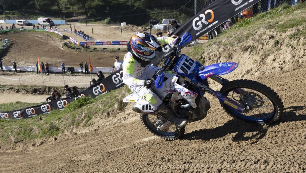 Campano y Yamaha Eduardo Castro, a un paso del podio en el inicio del Nacional de MX1