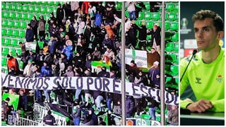 Diego Llorente responde a la pancarta de la afición del Betis