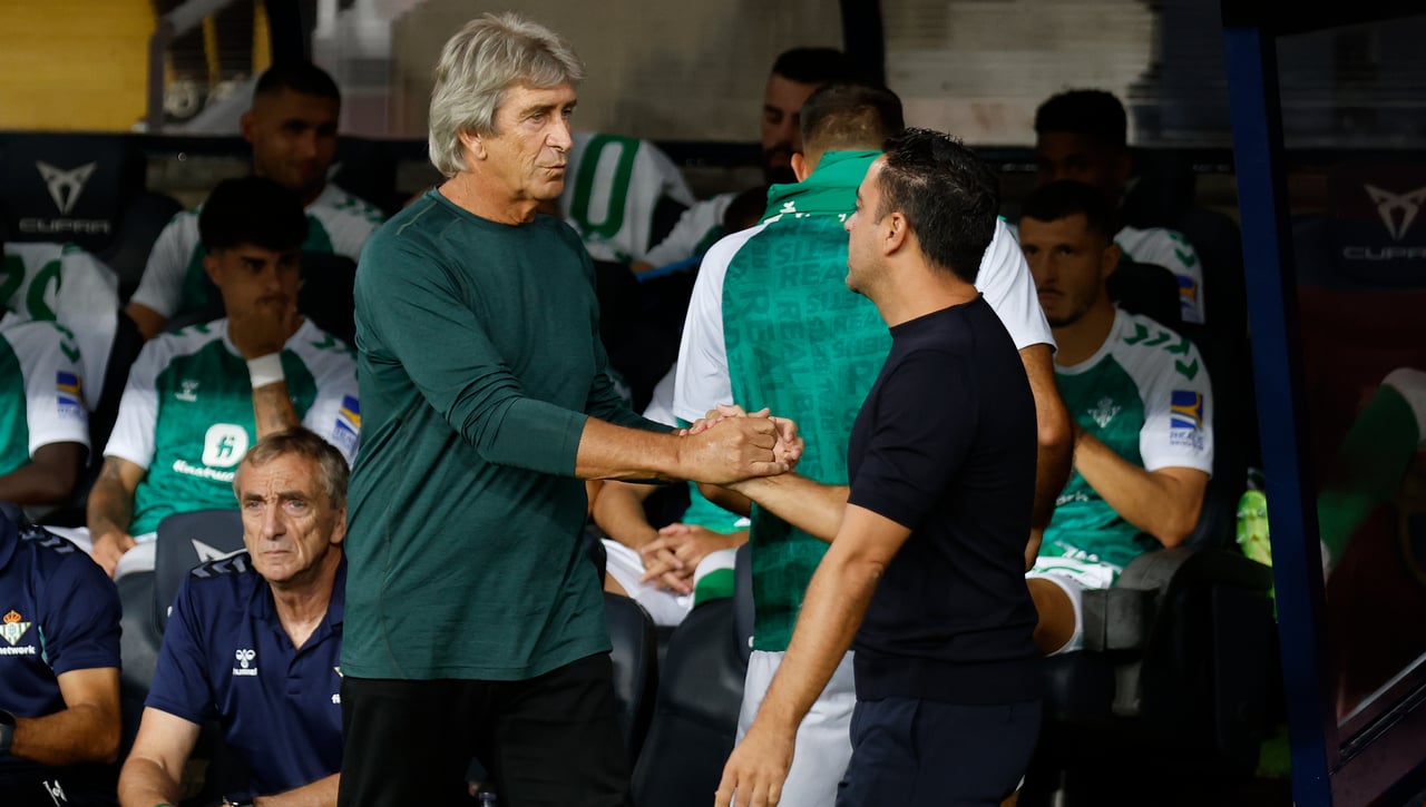 Xavi y Pellegrini, más o menos de acuerdo en el análisis del partido