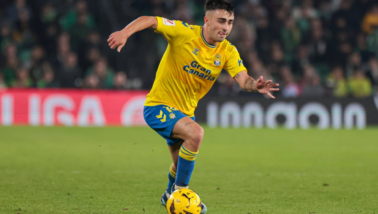 Alberto Moleiro no estará disponible para el partido entre Las Palmas y el Espanyol