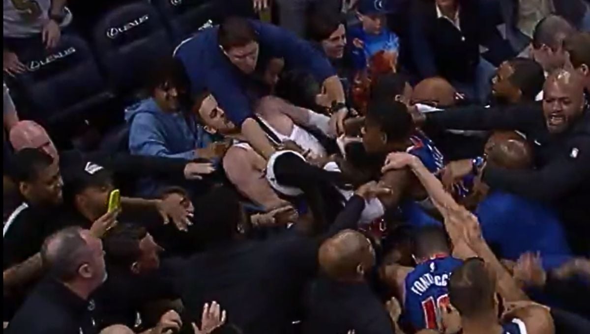 Así fue la brutal pelea que acabó con siete expulsados en la NBA