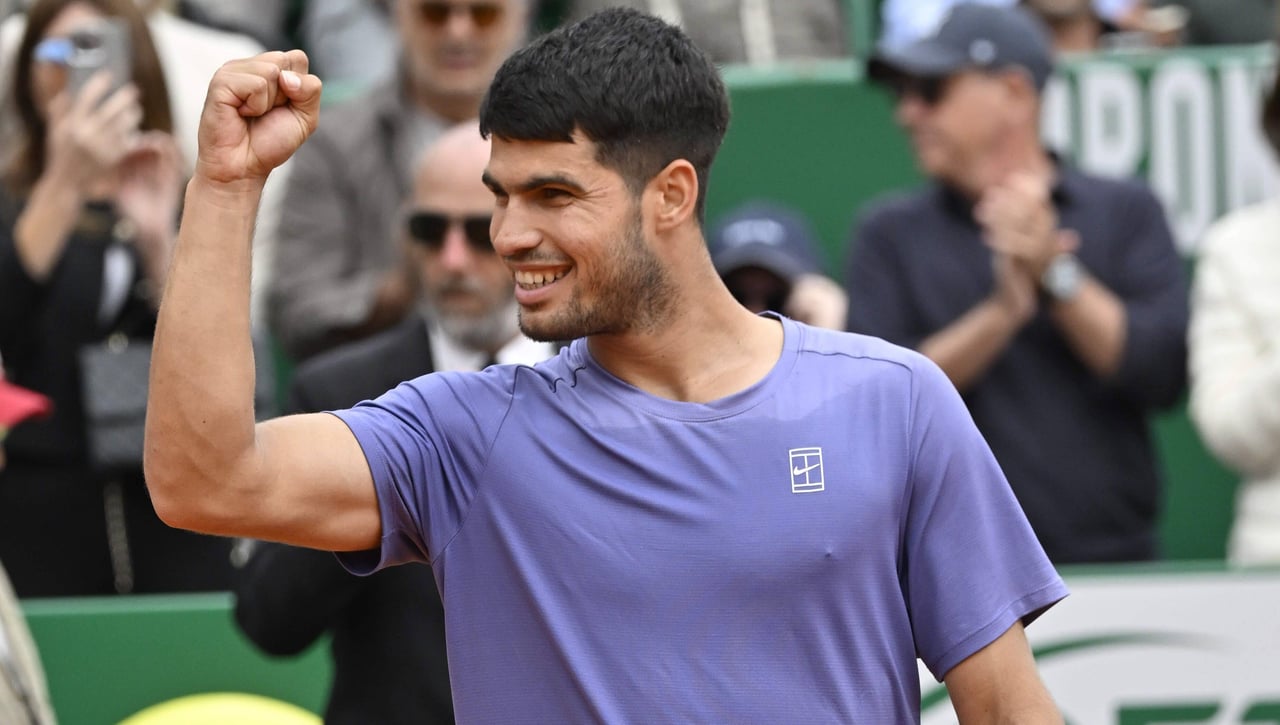 La suerte se alía con Carlos Alcaraz en la final de Montecarlo
