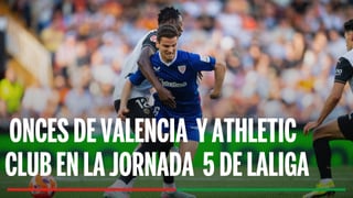 Alineaciones Valencia - Athletic: Posibles alineaciones de Valencia y Athletic en el partido de LaLiga