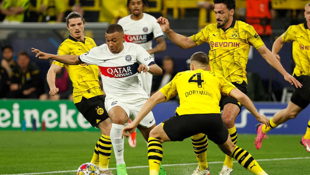 PSG - Borussia Dortmund: horario y dónde ver en TV hoy el partido de Champions League