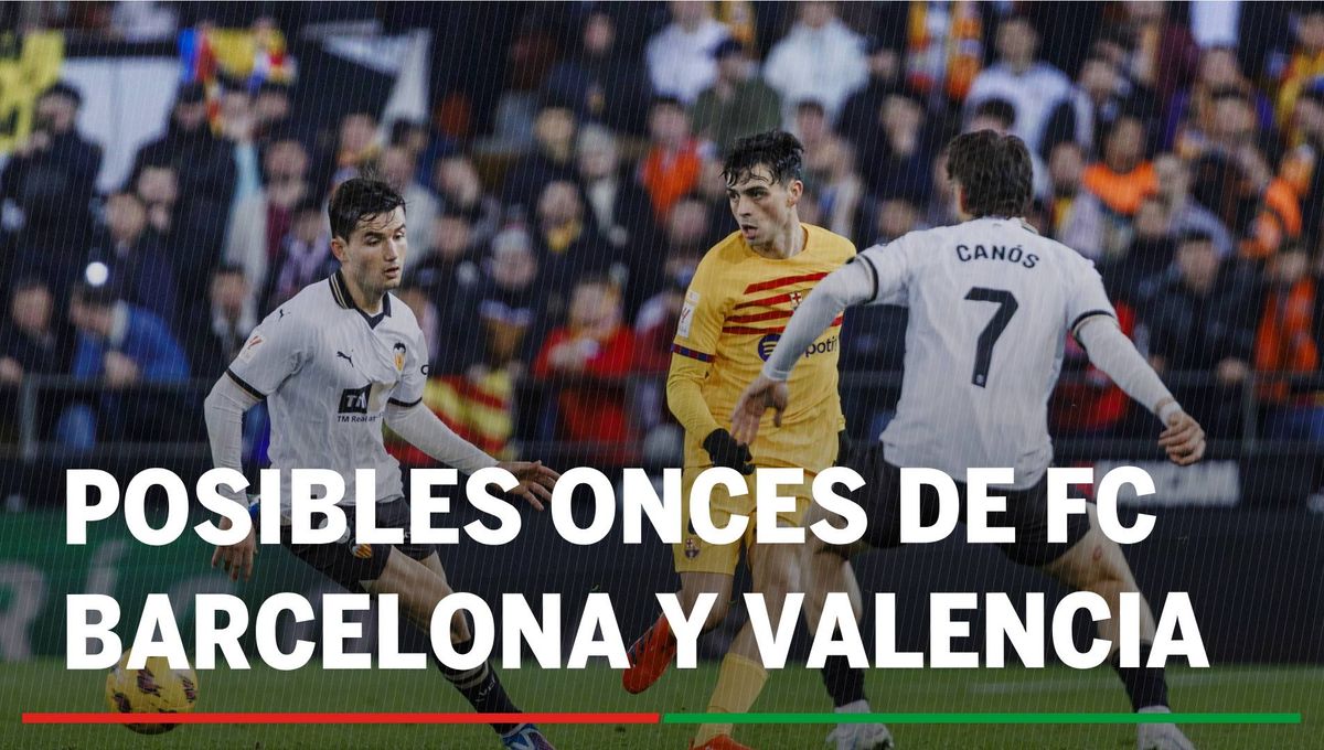 Alineaciones FC Barcelona - Valencia: Alineación posible de FC Barcelona y Valencia en el partido de LaLiga
