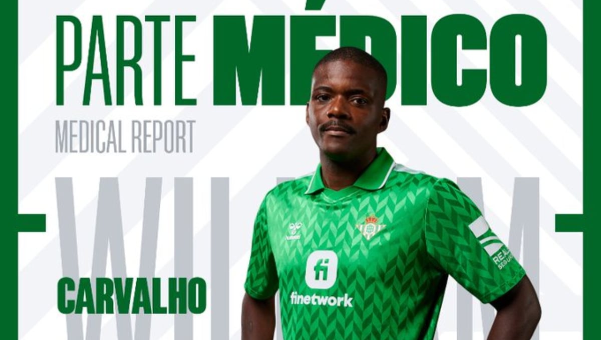 El parte médico de William Carvalho, una baja muy sensible para el Betis