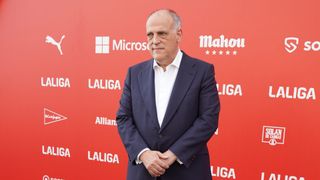 Javier Tebas confirma el temor a Florentino Pérez y se moja con el 'Caso Negreira' y Luis Rubiales