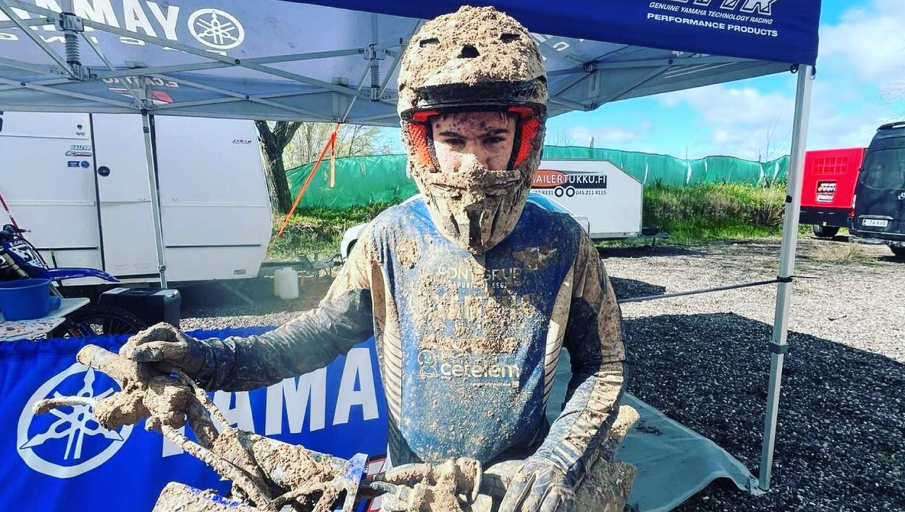 Gran debut de los pilotos Yamaha Eduardo Castro en el Nacional de 85 y 65cc