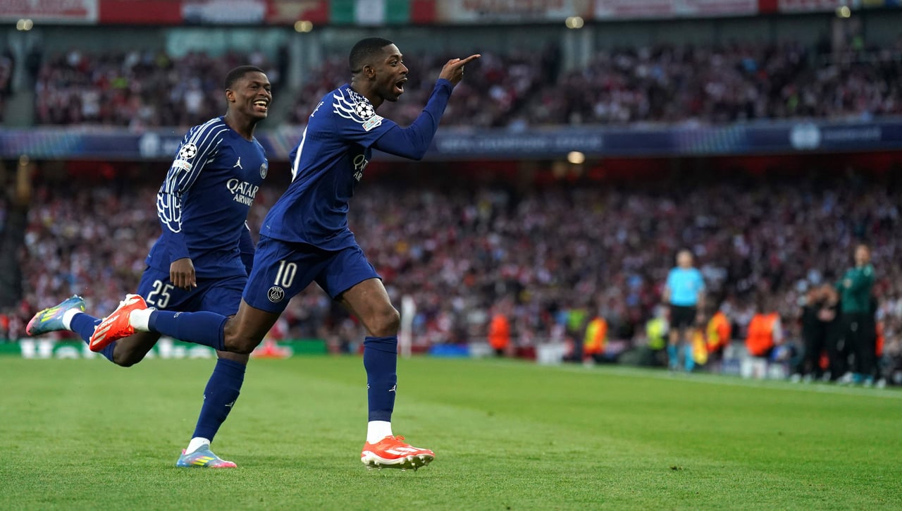 Arsenal 0-1 PSG: Luis Enrique y Dembélé golpean primero