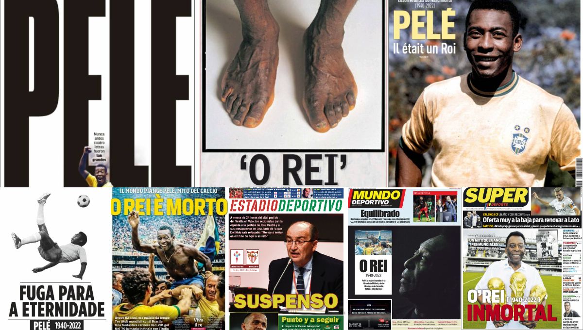 Emocionante monográfico de Pelé en las portadas de todo el mundo