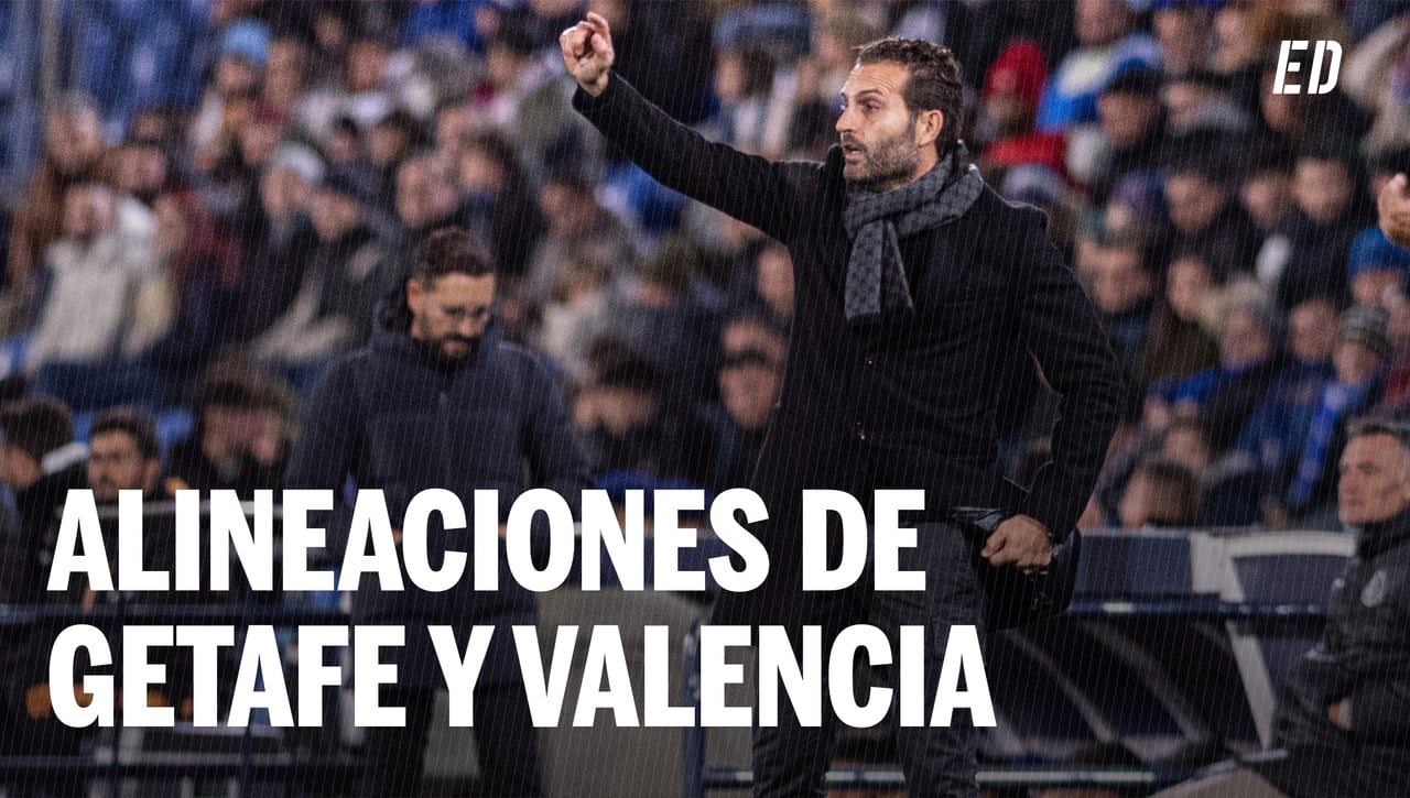 Alineaciones Getafe - Valencia: alineación confirmada de Getafe y Valencia en la jornada 11 de LaLiga EA Sports 