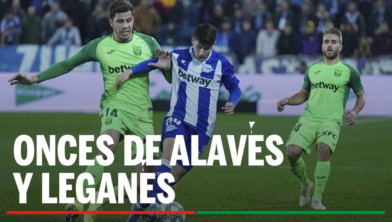 Alineaciones Alavés - Leganés: Alineación del Alavés y Leganés en el partido de hoy de la La Liga EA Sports