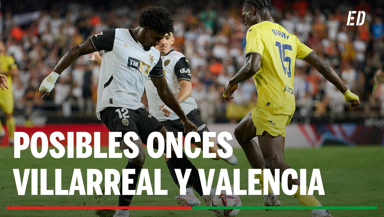 Alineaciones Villarreal - Valencia: Alineación de Marcelino y Corberán en el partido de hoy de LaLiga EA Sports