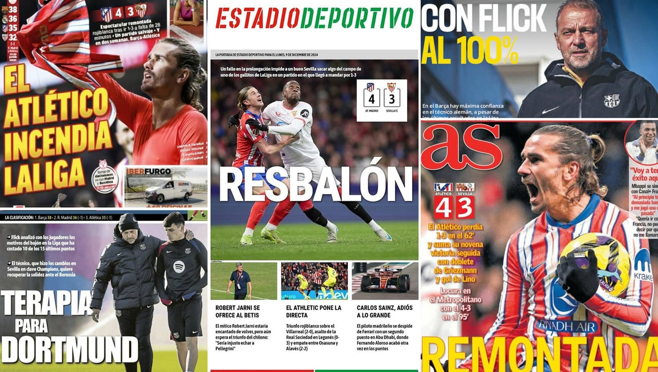 La lucha por LaLiga, el mazazo al Sevilla, el futuro de Flick... Así vienen las portadas