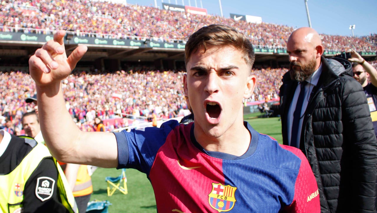 Gavi le pega un palo al Real Madrid