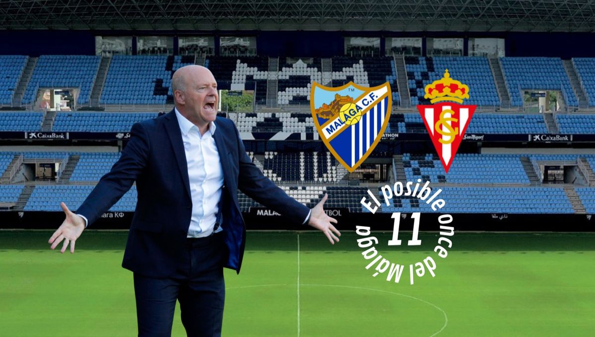 El posible once del Málaga frente al Sporting de Gijón