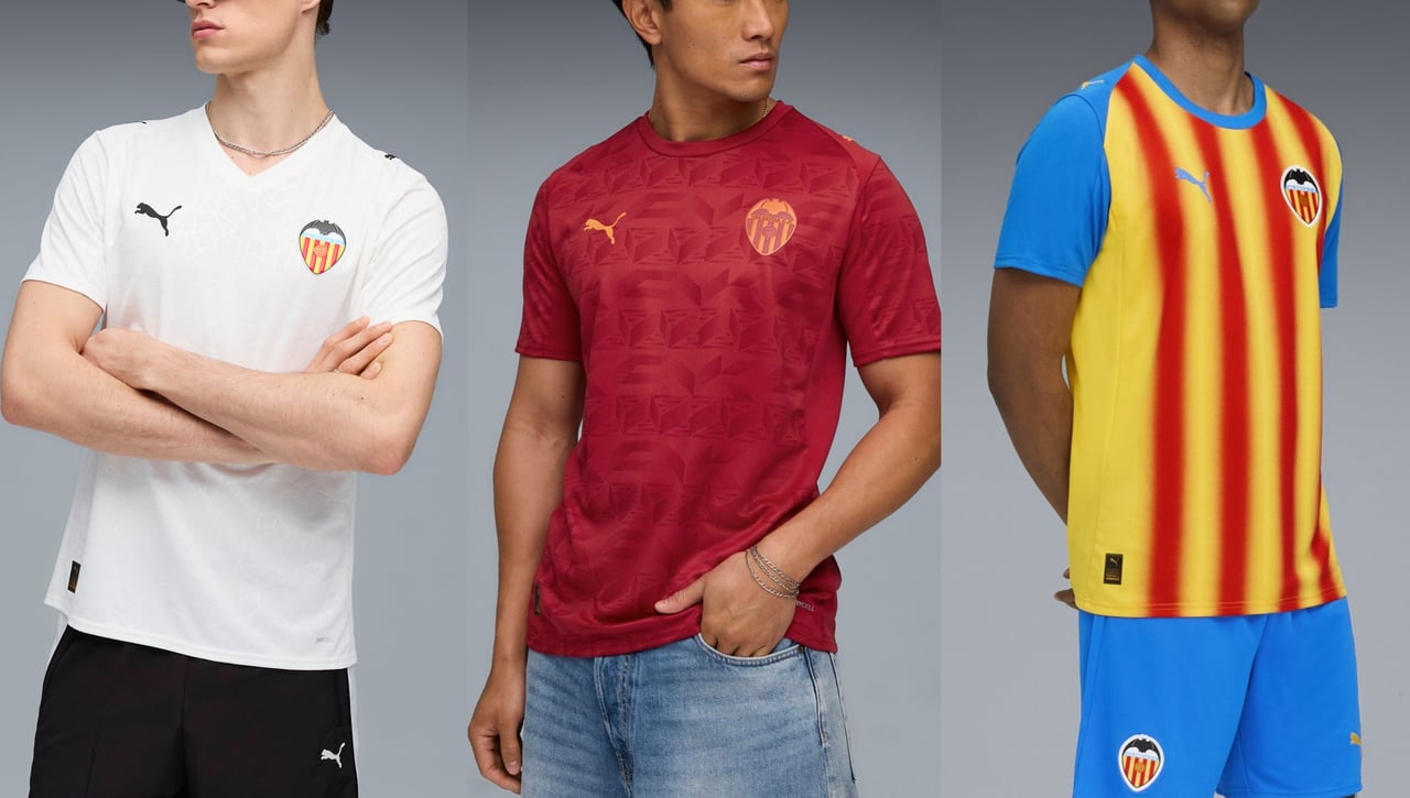 Las rompedoras camisetas del Valencia para la 25/26