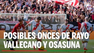 Alineaciones Rayo Vallecano - Osasuna: Alineación posible de Rayo Vallecano y Osasuna en el partido de hoy de LaLiga EA Sports