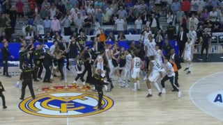 Bochorno en la Euroliga: Real Madrid y Partizan se lían a golpes y se suspende el partido