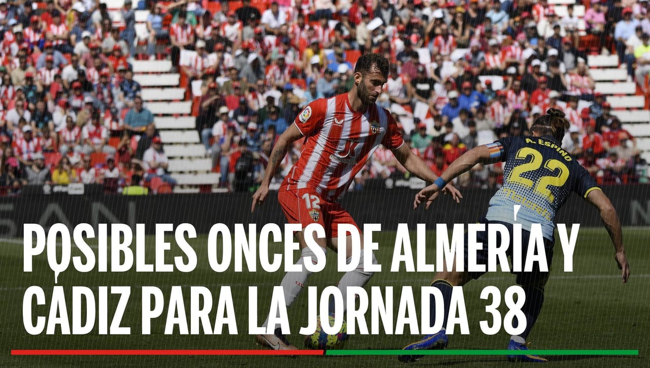 Alineaciones Almería - Cádiz: Alineación posible de Almería y Cádiz en el partido de hoy de LaLiga EA Sports