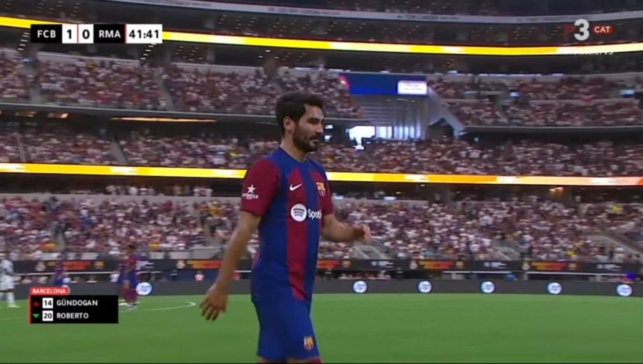 Alerta en el Barça - Real Madrid, Gündogan se retira lesionado