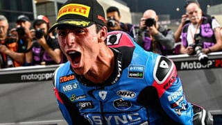 Alonso López y David Alonso, primeros líderes en Moto2 y Moto3